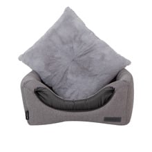 Grey Water Resistant Cube Pet Bed